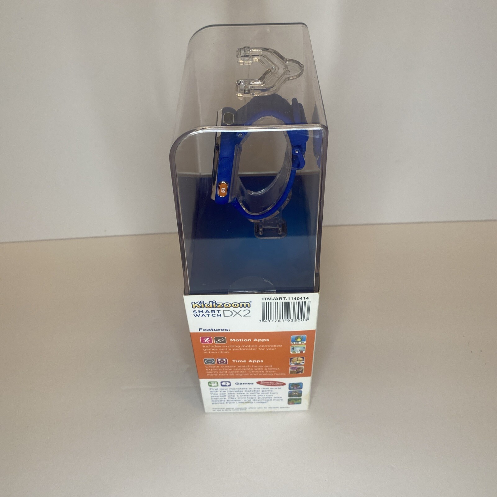 VTech KidiZoom Touchscreen splash Proof Wristband Smartwatch DX2, Blue NEW
