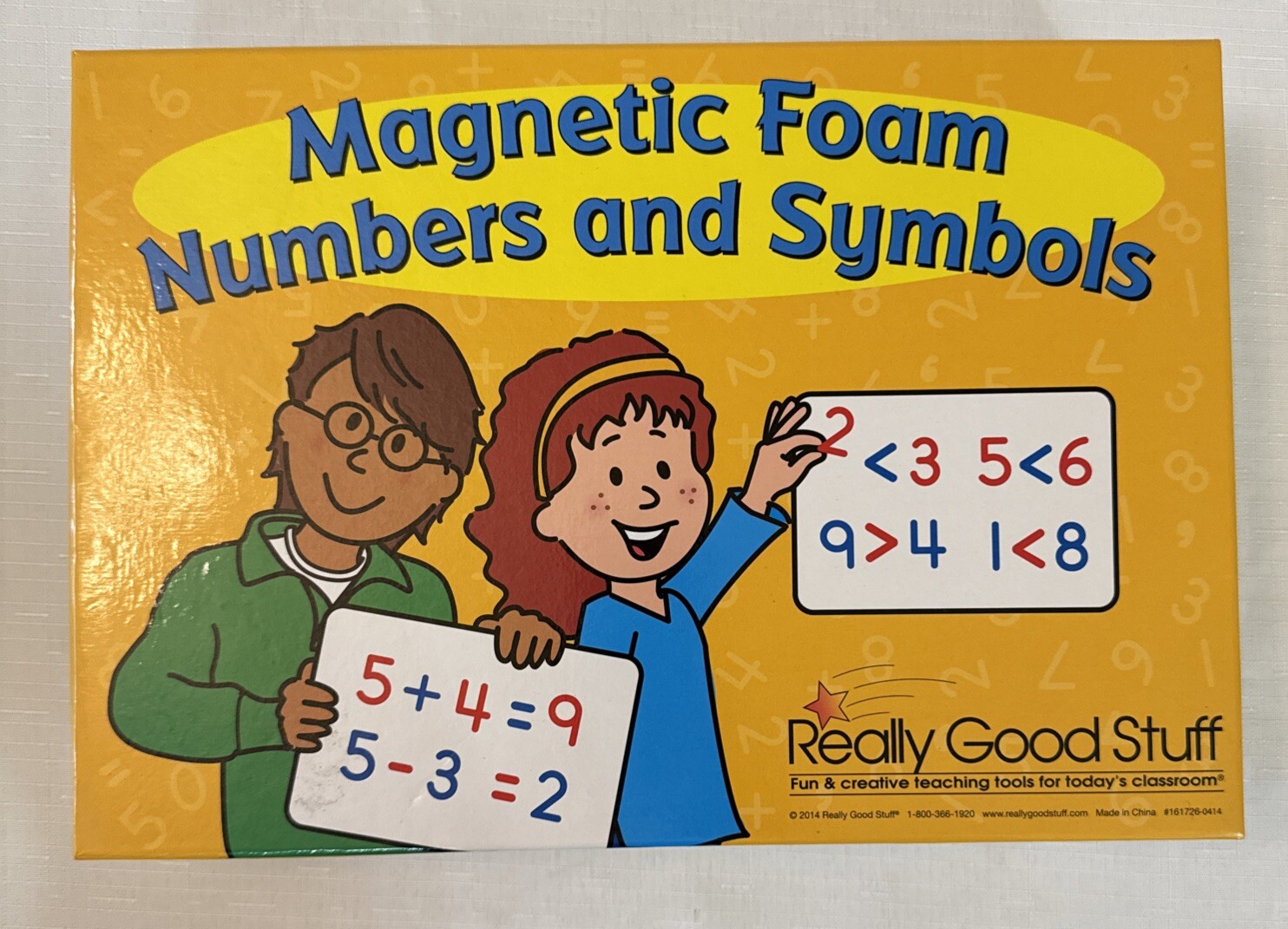 REALLY GOOD STUFF Set of Magnetic Foam Numbers and Symbols Math Homeschool
