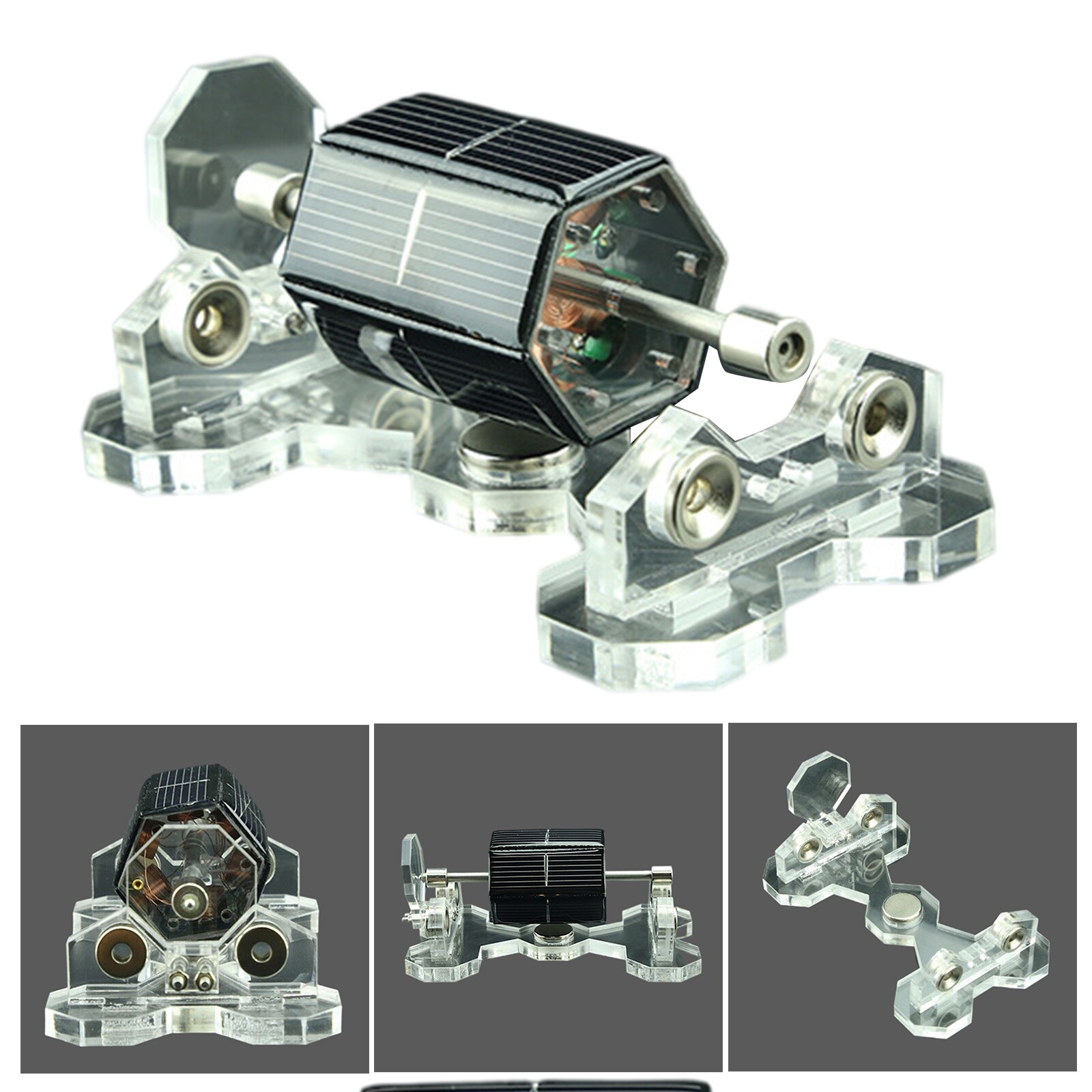 Solar Magnetic Levitating Motor DIY Toy Mendocino Educational Teaching Model