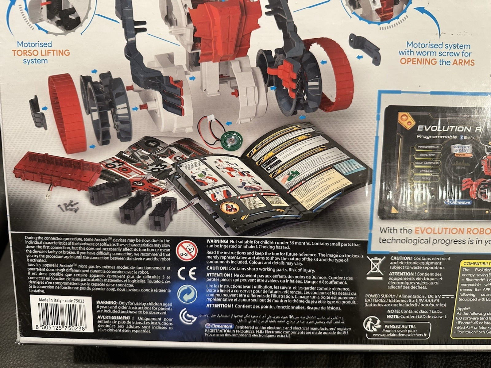 Evolution ROBOT Stem Programmable Bluetooth Science &Play Factory Sealed ITALY