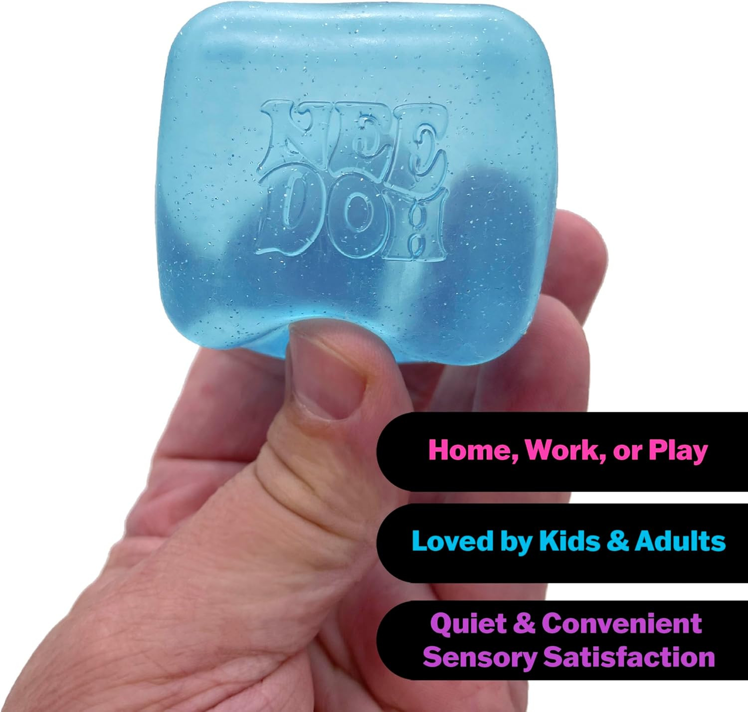 Needoh Nice Cube -Sensory Squeeze Toy with Super Solid Squish – 2.25″ Cube