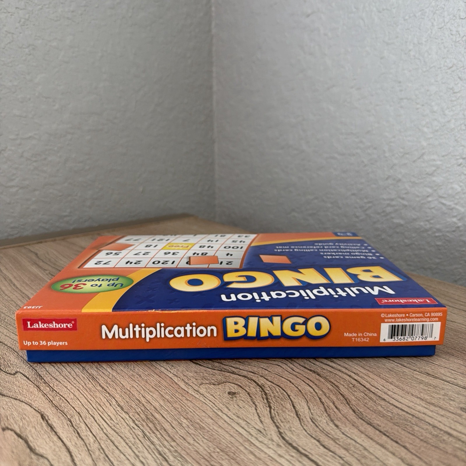Multiplication BINGO Lakeshore Game Grades 3-4 Up To 36 Players Gently Used