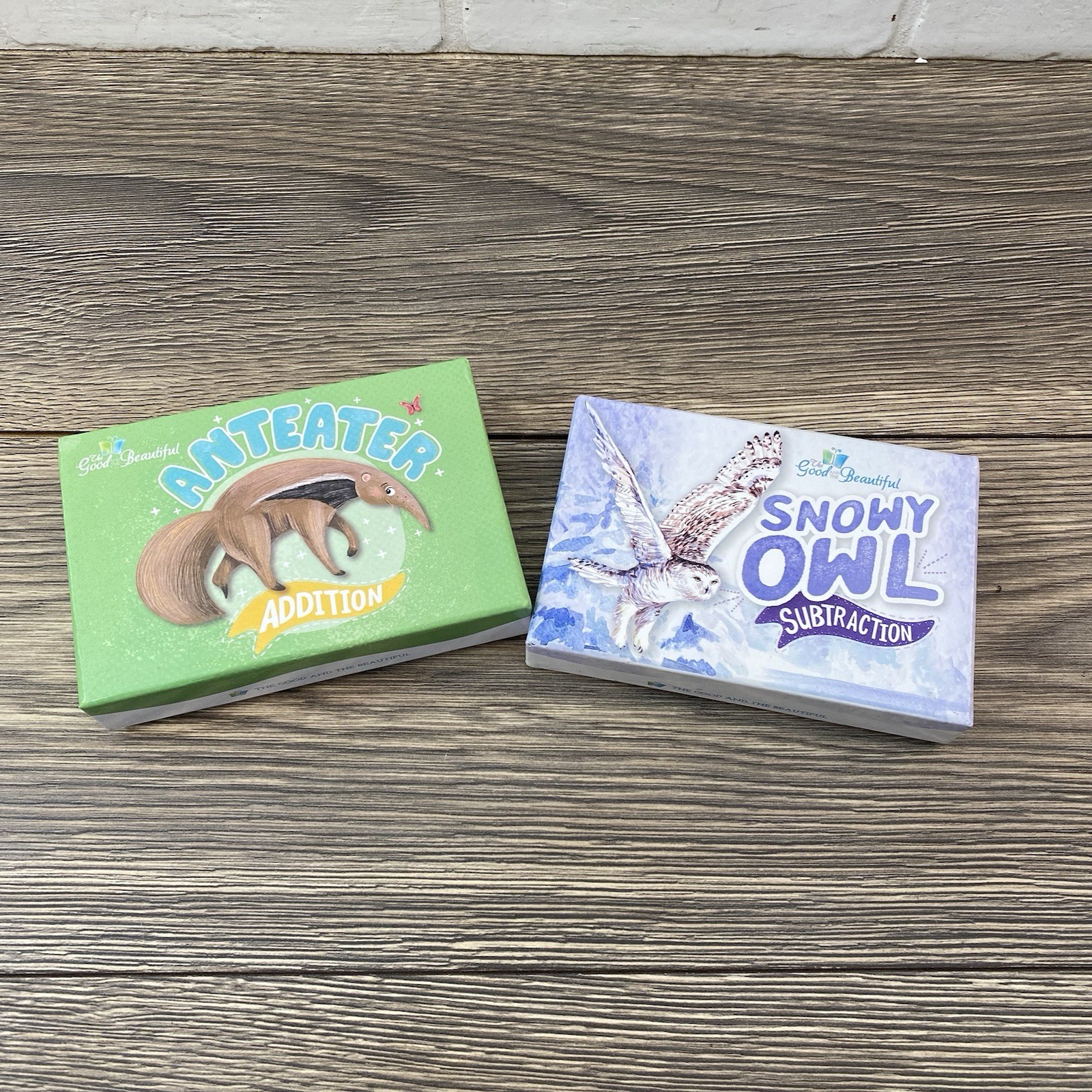 The Good and the Beautiful Anteater Addition & Snowy Owl Subtraction Math Games