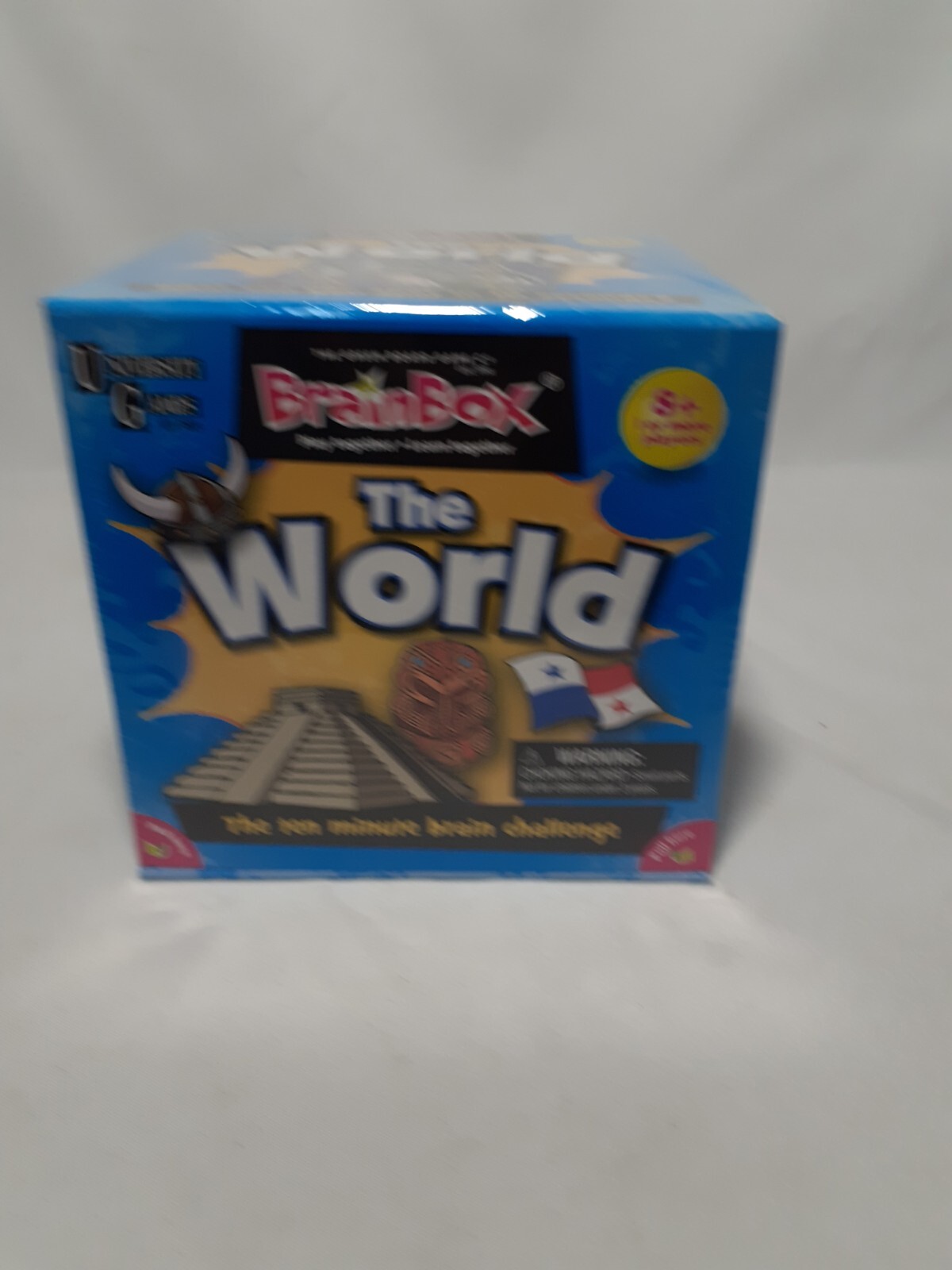 University Games BrainBox Trivia Game THE WORLD Edition, New, Ages 8+