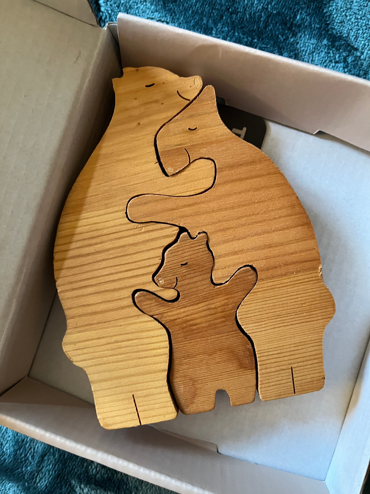 Bear Family Wooden Puzzle Cute Keepsake