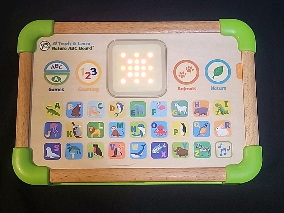 LeapFrog Touch & Learn Nature ABC Board Wooden “Tablet” & LED Screen Games &More