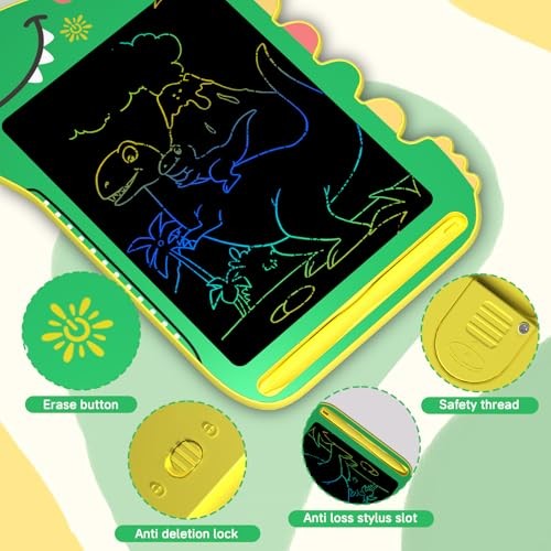 LCD Writing Tablet for Kids, Educational Toddler Toys, Colorful Doodle Board