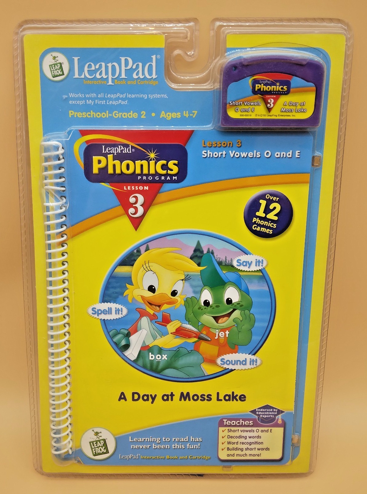 LeapFrog LeapPad Learning System Books Lot Of 3 Math Phonics Pre Reading