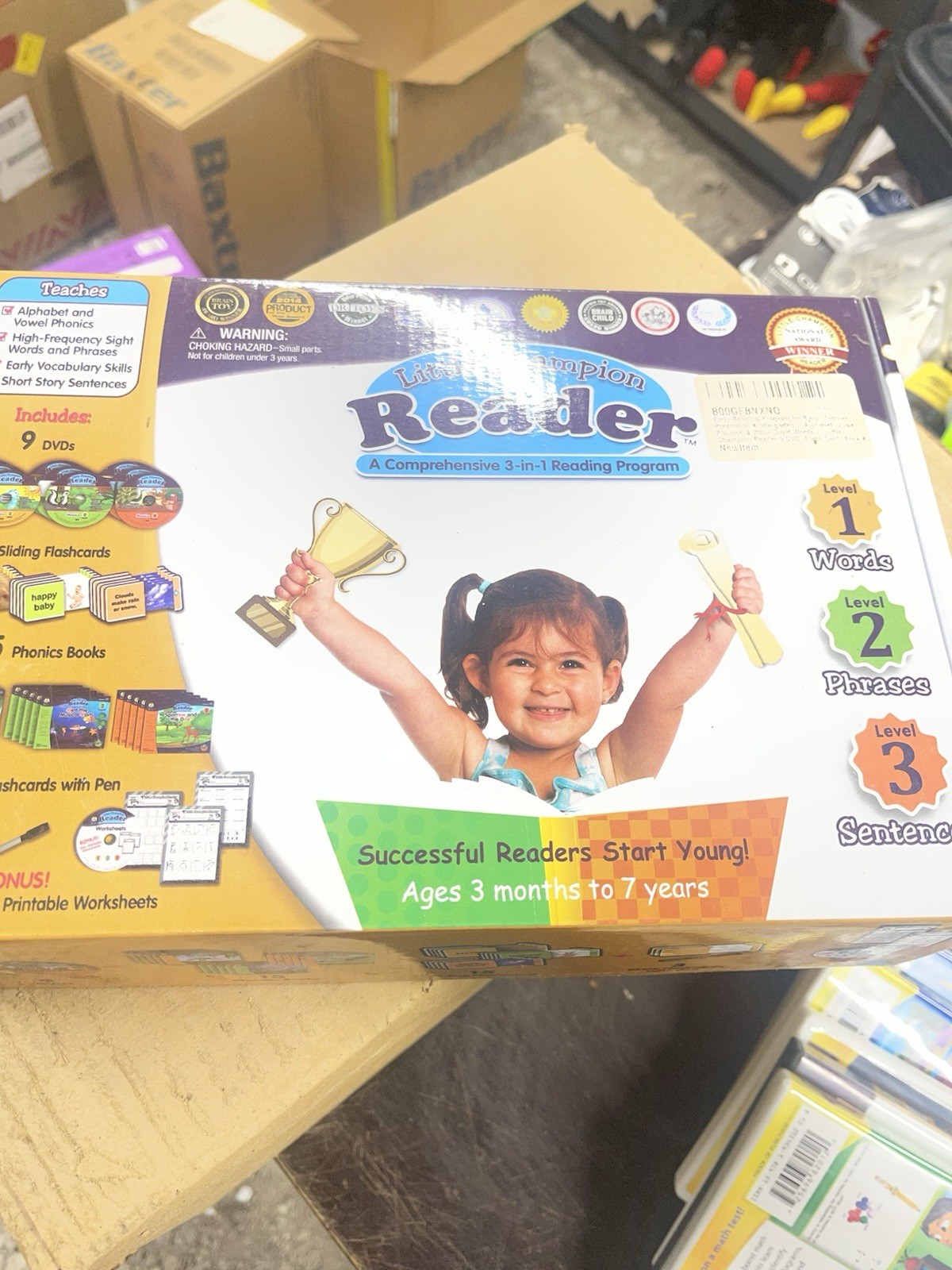 Rock ‘N Learn, School Zone Educational DVD & Flash Card Lot Ages 3mo-7yrs