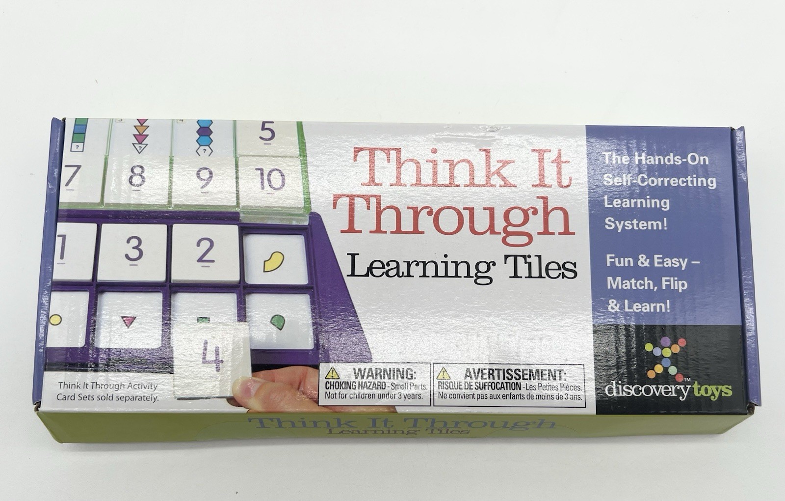 Discovery Toys Think It Through Learning Tiles Hands-On, Reading Spelling & Math