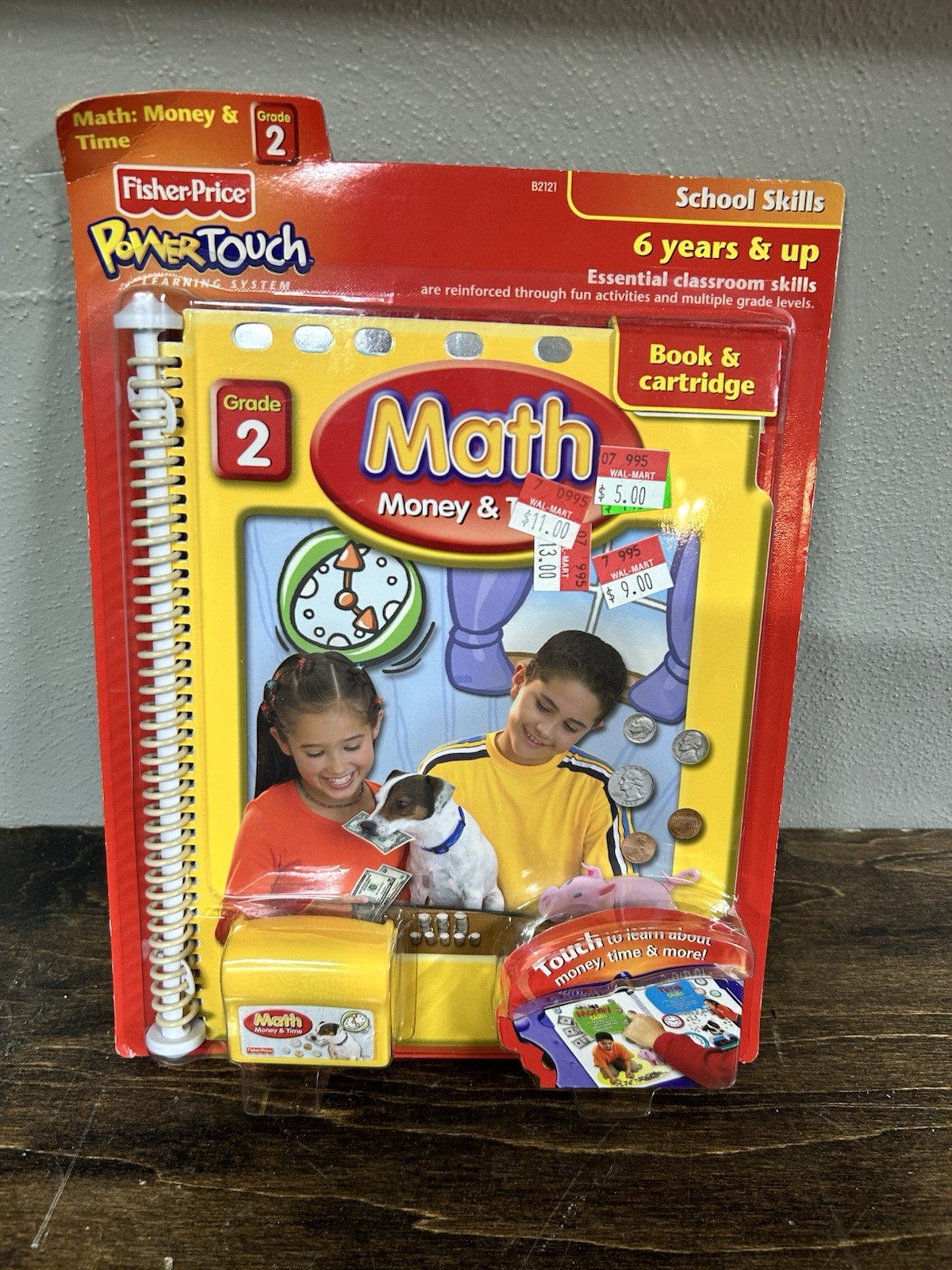 Fisher Price PowerTouch Math Money & Time Grade 2 Book & Cartridge New Box Wear