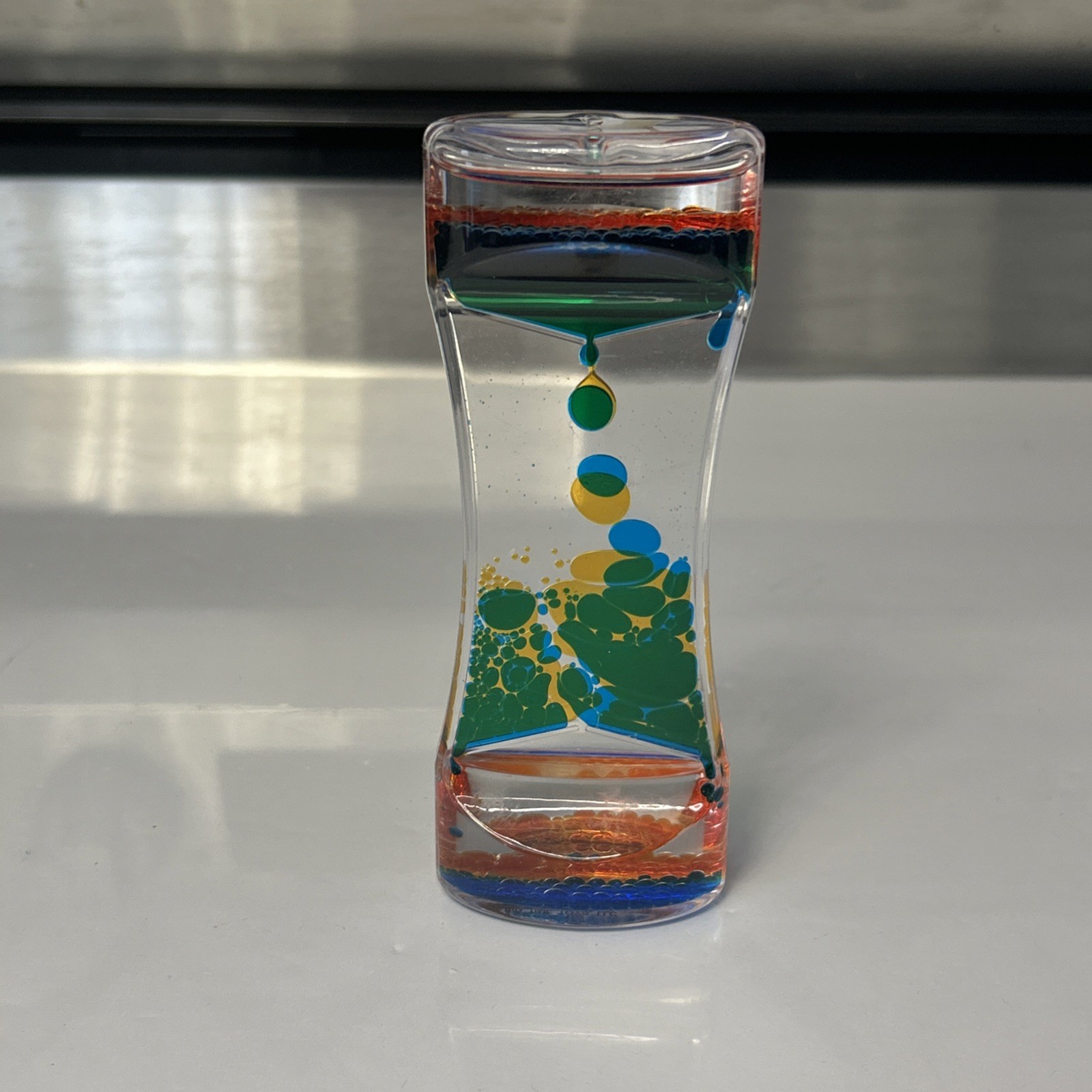 Motion Bubbler Oil Water Liquid Green-Blue-oranges Sensory Toys Fidget Toy