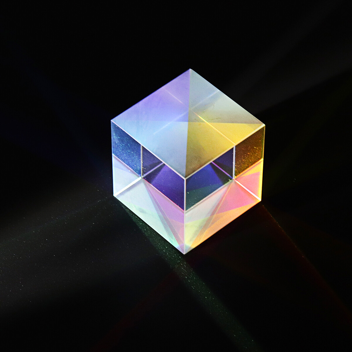 35mm Beam Combiner Light Splitter Dichroic Mirror Lens Cube Prism Optical Glass