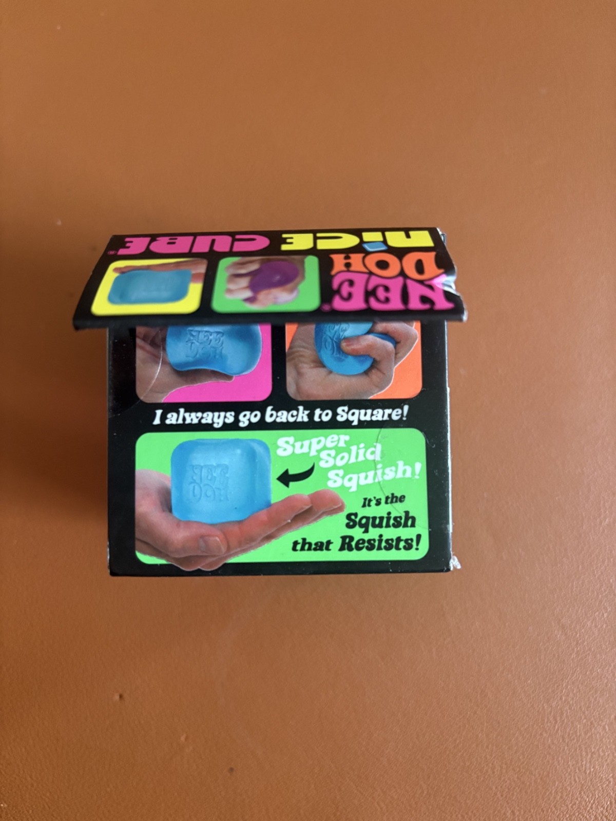 Original Nee Doh Nice Cube – Super Solid Squish! (Pink) – Factory Sealed Needoh