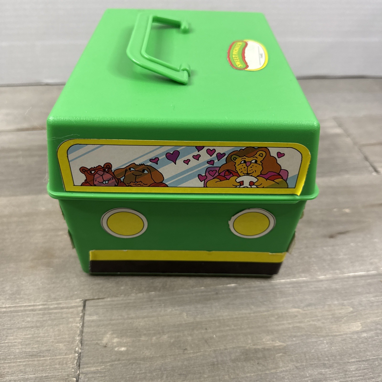 Vintage Sweet Pickles Preschool Program Activity Bus Case w/ Cards & Pieces