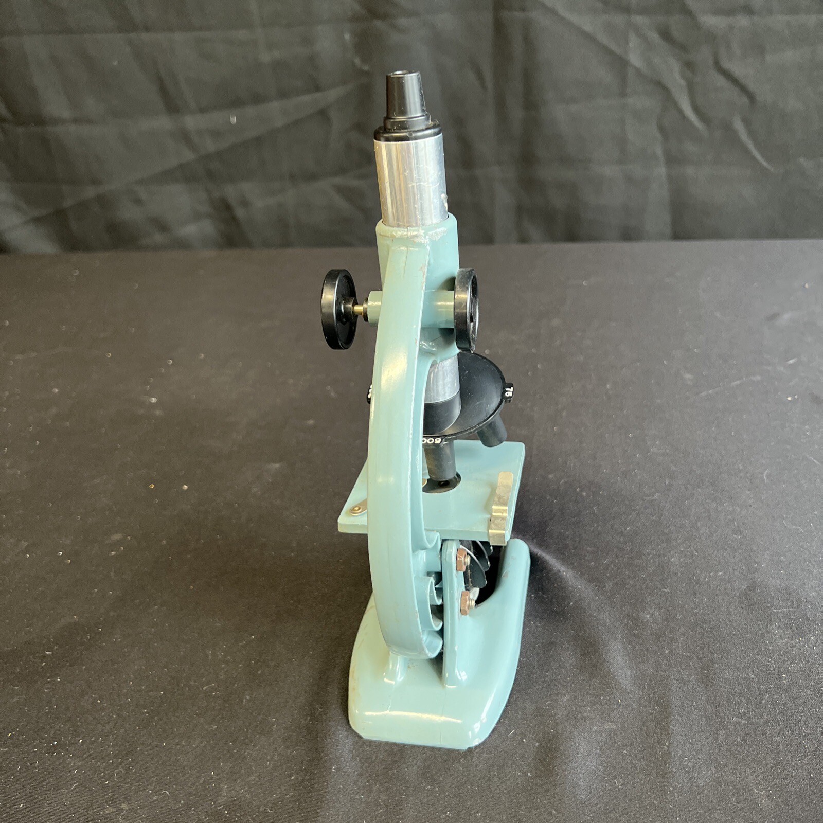 VTG 1960’s Porter Microcraft 264 Teal Science Lab Microscope w/ Case
