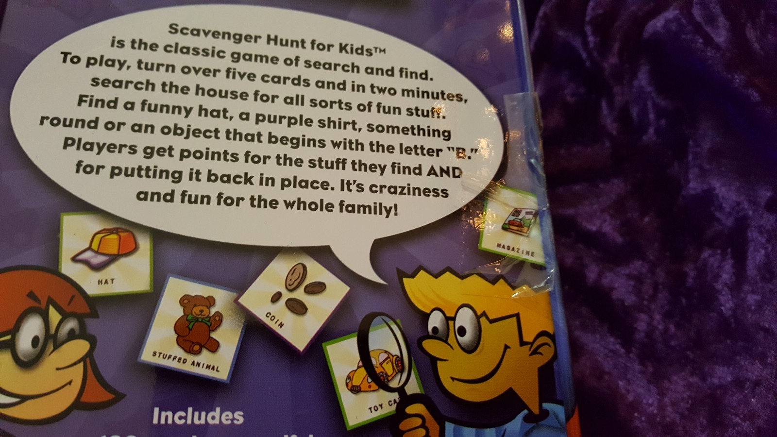 SCAVENGER HUNT FOR KIDS by UNIVERSITY GAMES – Includes over 100 Cards the game !