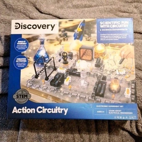 Discovery 6 Action Circuitry Electronic Experiment STEM Set Ages 8+ NIB 2024