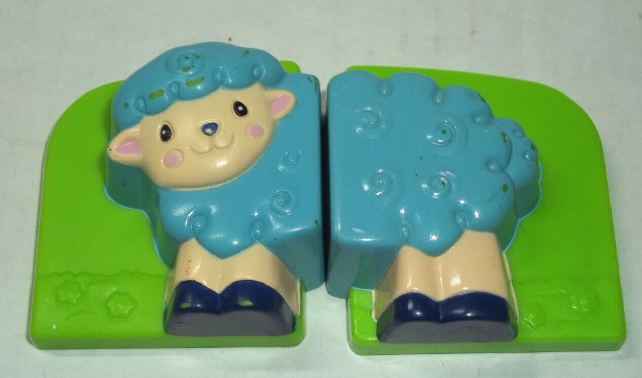 Leap Frog Fridge Farm Barn Magnetic Animal Part Blue Sheep 2004 Older version