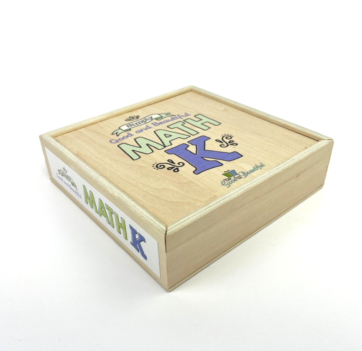 The Good and the Beautiful Simply Good and Beautiful Math K Wooden Box EUC