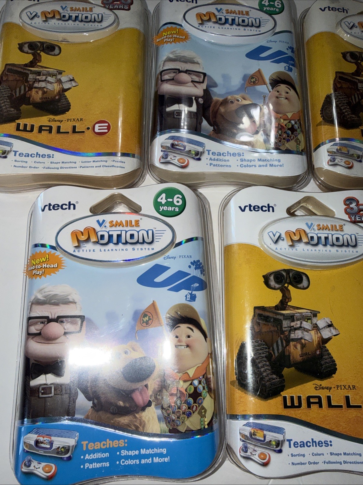5x Vtech v-motion Disney Pixar Up 4-6 YEARS V.smile,v.smile cyber pocket pc