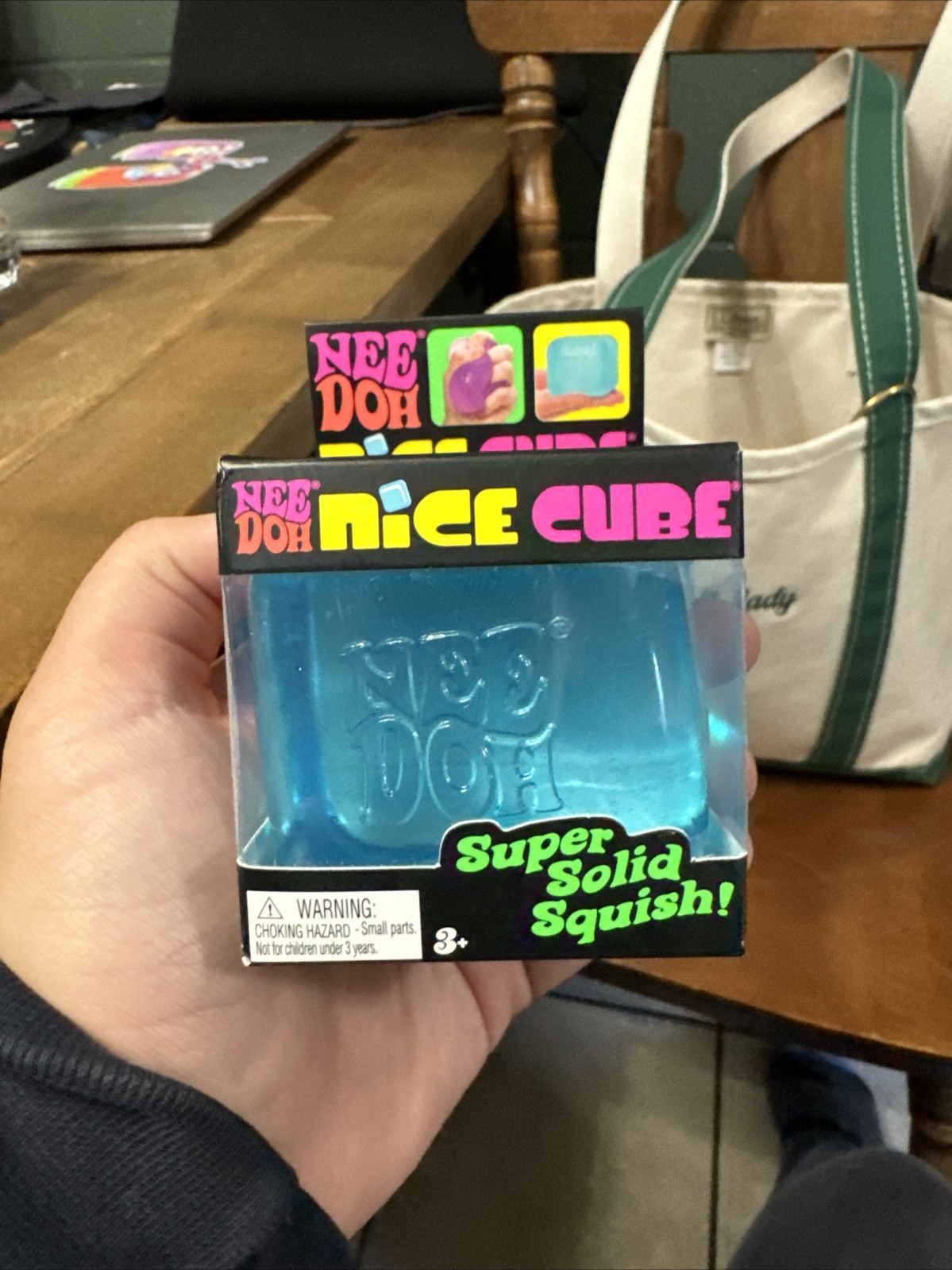NeeDoh Nice Cube Satisfying Square Blue