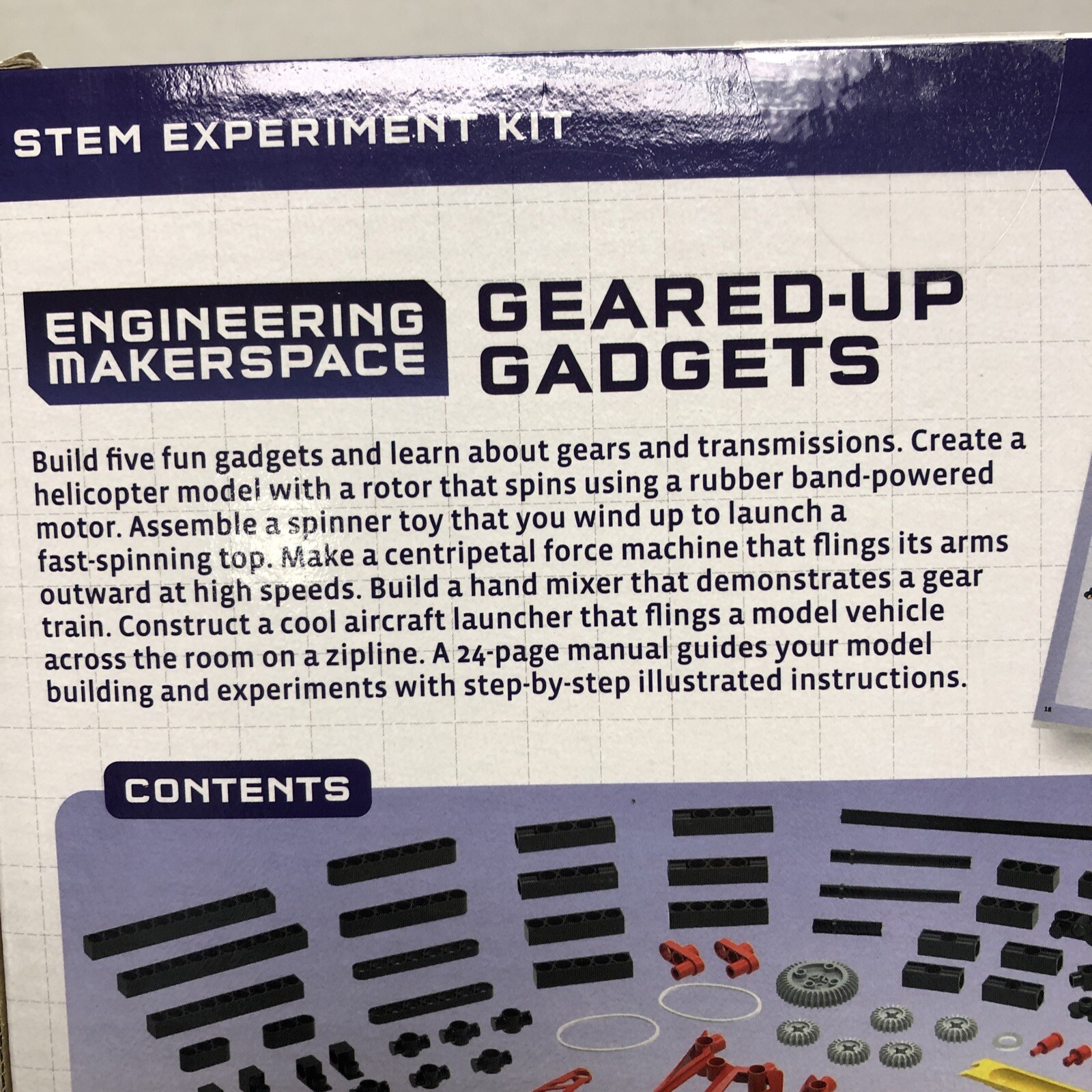 Thames & Kosmos Engineering Makerspace Geared-Up Gadgets Science Experiment Kit