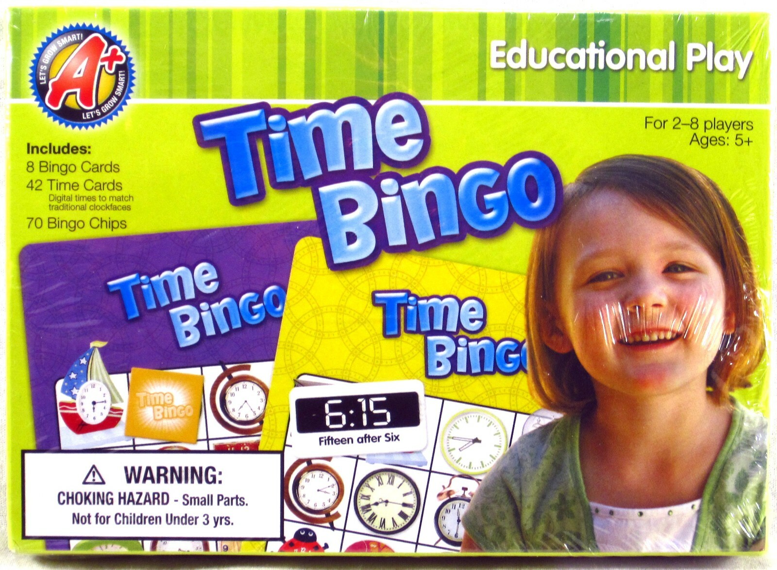 SEALED DALMATION PRESS Time Bingo Game EDUCATIONAL PLAY Ages 5+ 234-24-0740