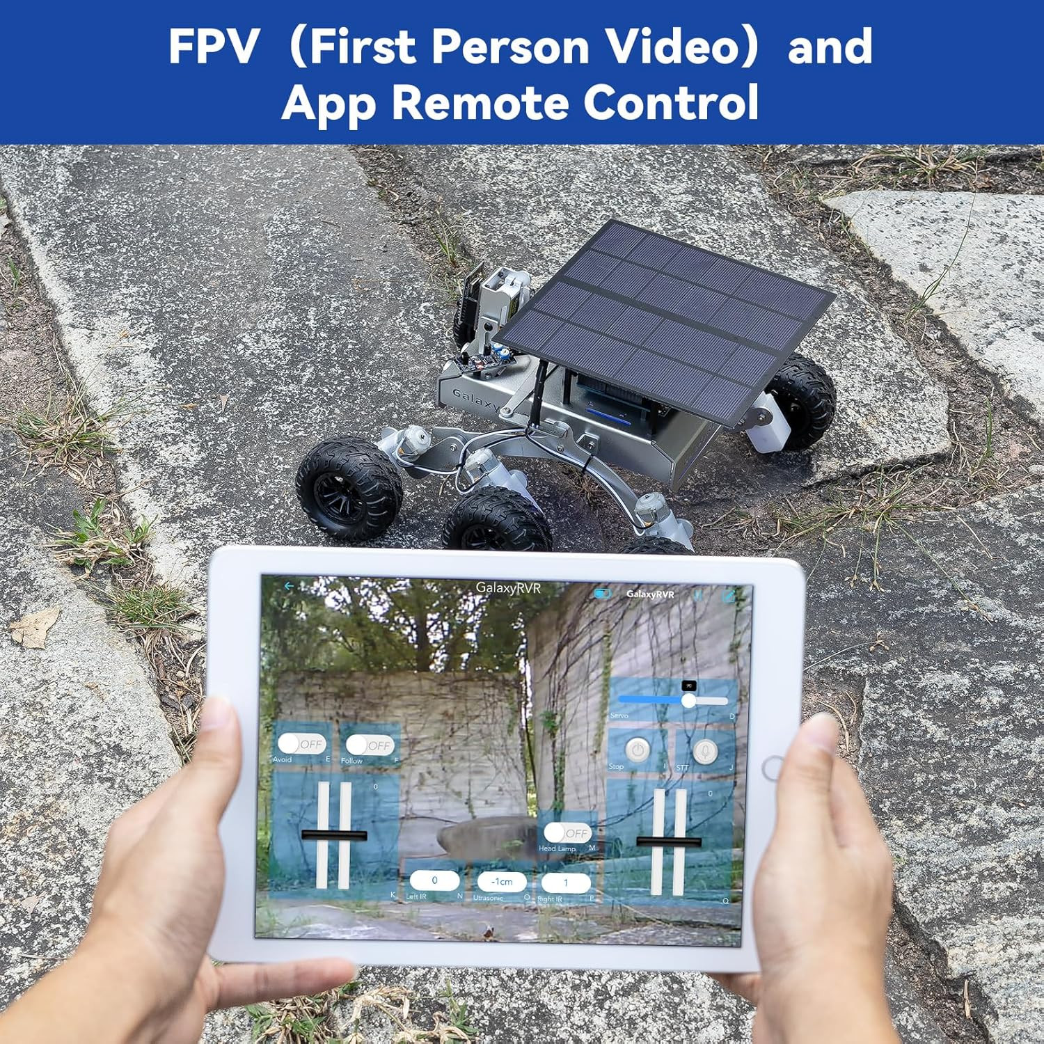 Galaxyrvr Mars Rover Kit, Smart Video Robot Car Kit Compatible with Arduino Uno