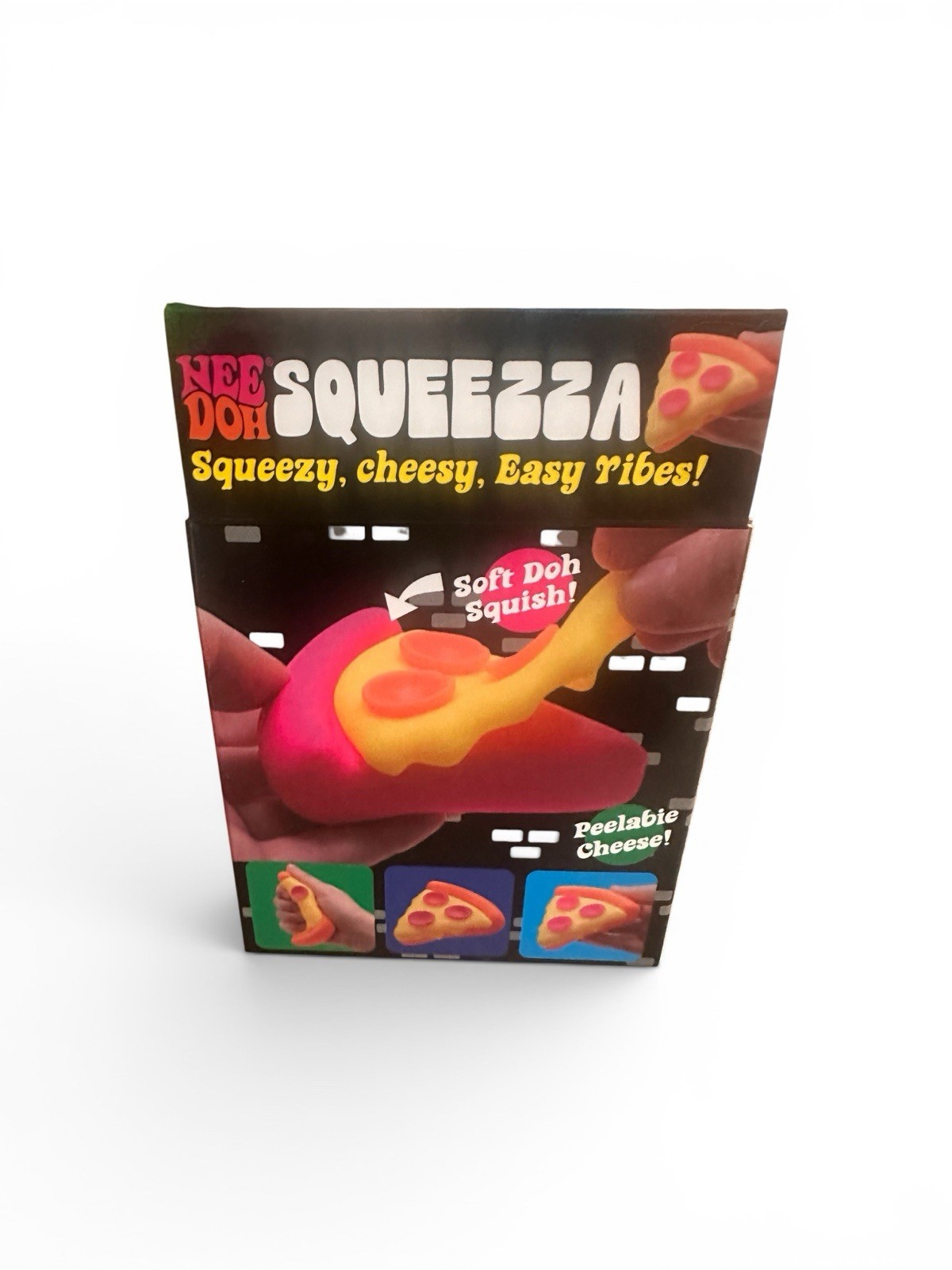 NeeDoh SQUEEZA PIZZA Orange Crust Rare Viral TikTok Fidget Toy Schylling HTF NEW