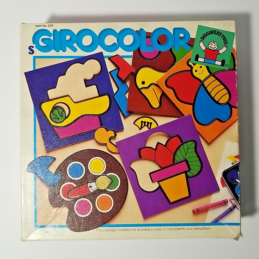 COMPLETE 1986 Discovery Toys GIROCOLOR #229 Color Recognition, Visual Perception