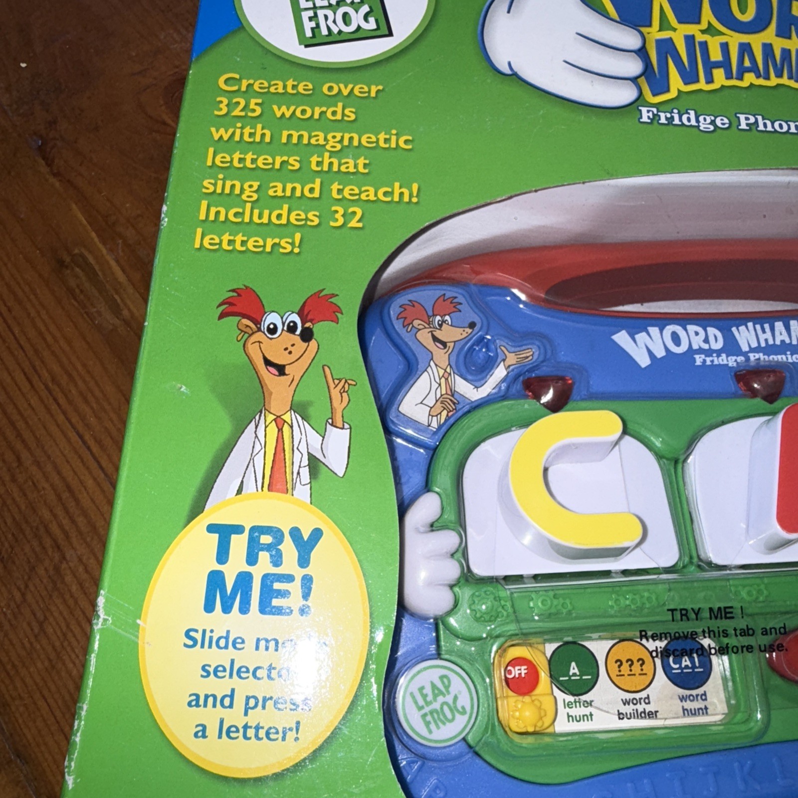 Leap Frog Word Whammer Fridge Phonics Set 32 Magnetic Letters 325 Words Toy