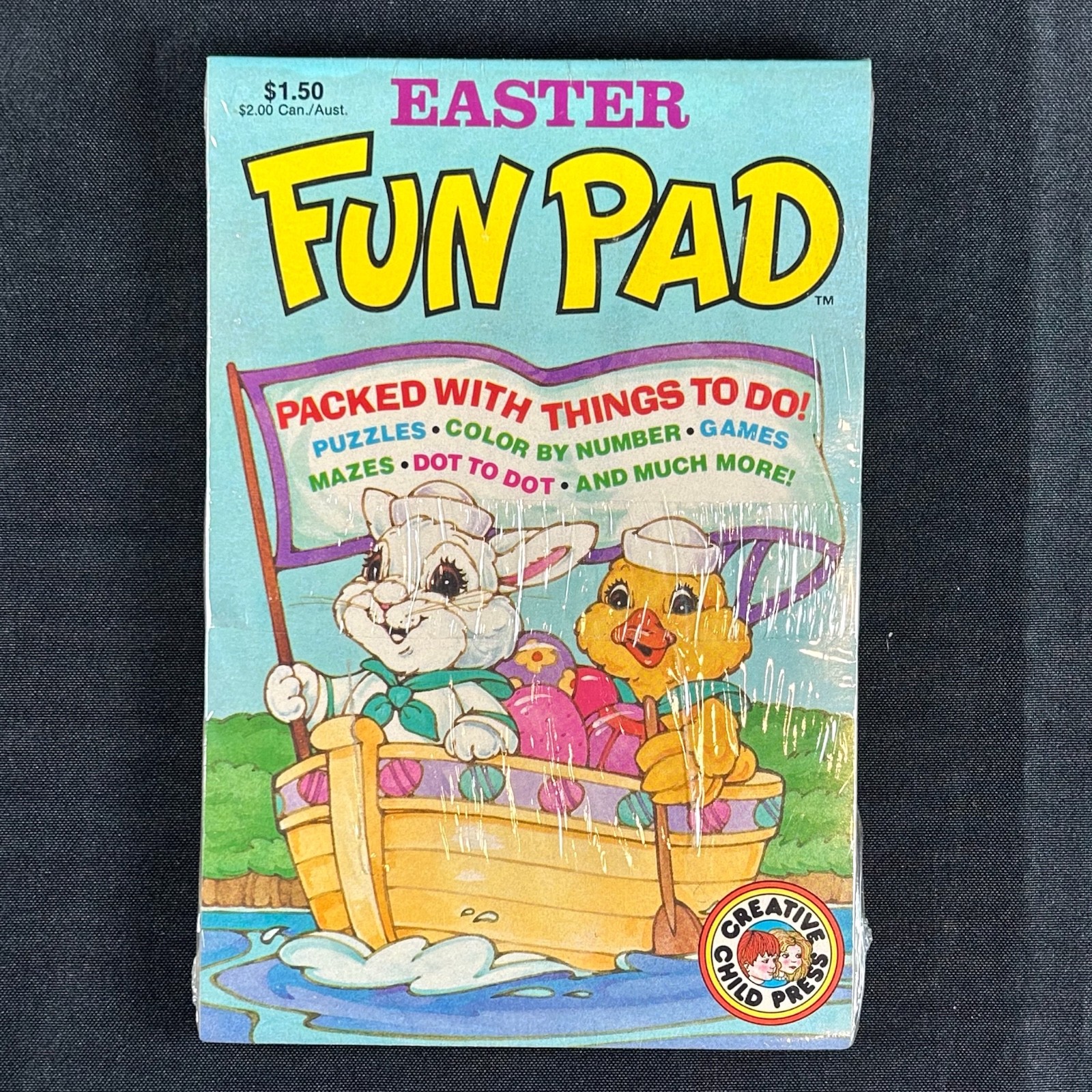 2 Pack (sealed) Easter Fun Pad Creative Child Press Activity Books Vintage NOS