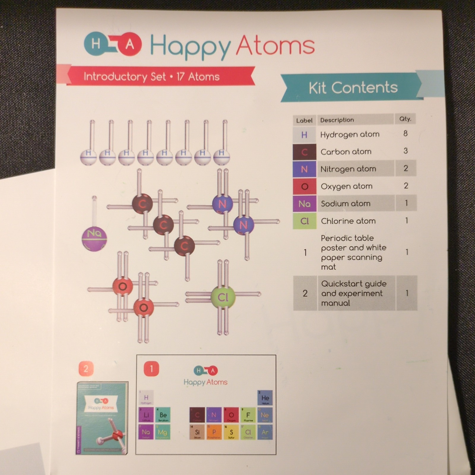 Happy Atoms Stem Chemistry Kit Introductory Set Thames & Kosmos