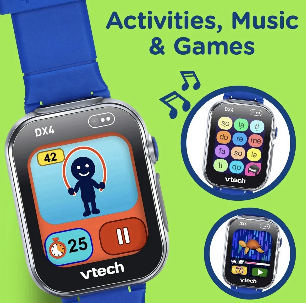 🔥NEW🔥 VTech KidiZoom Smartwatch DX4 Plastic, Metal with Accessories, Baby Toys