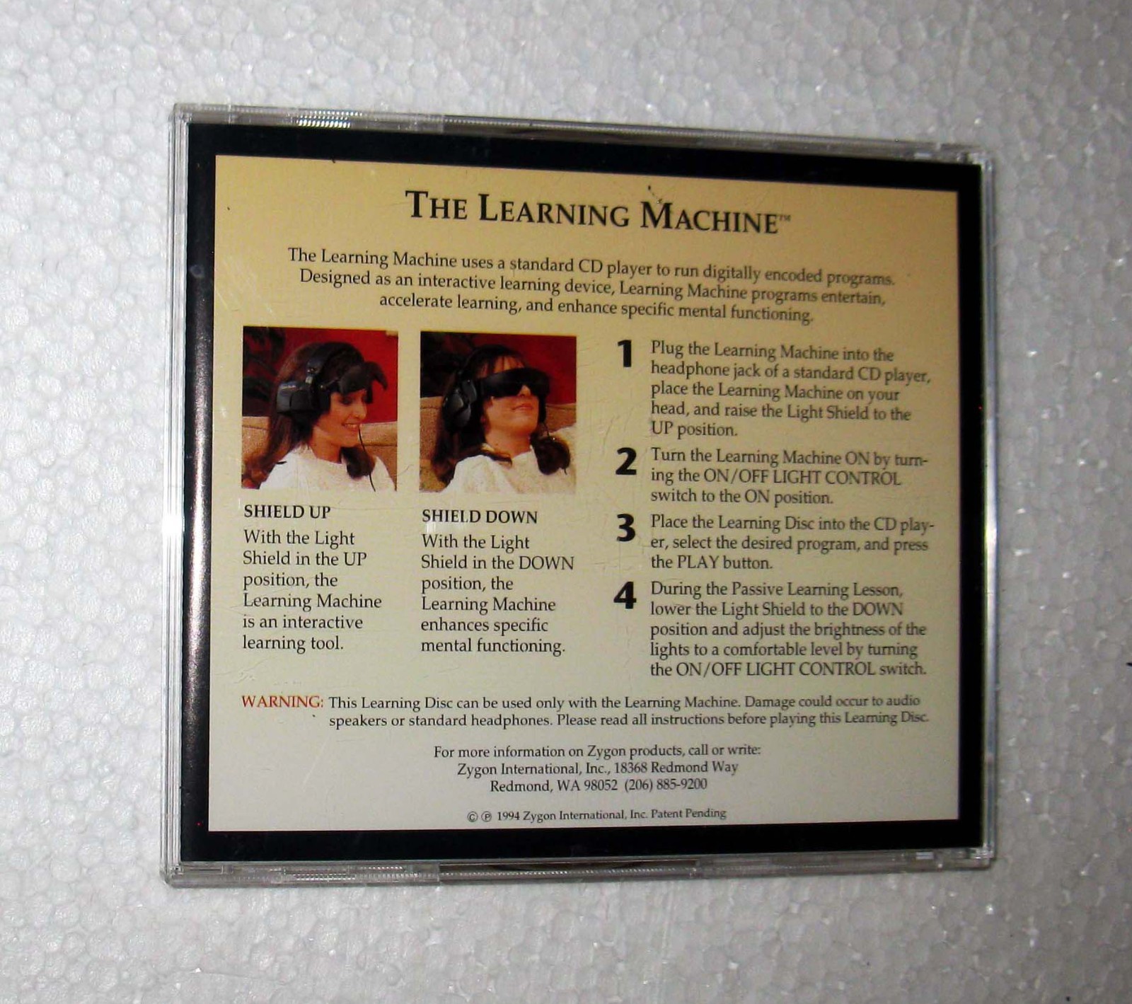 Zygon InnerMind Programming Preview Disc Software for Learning Machine CD 4616