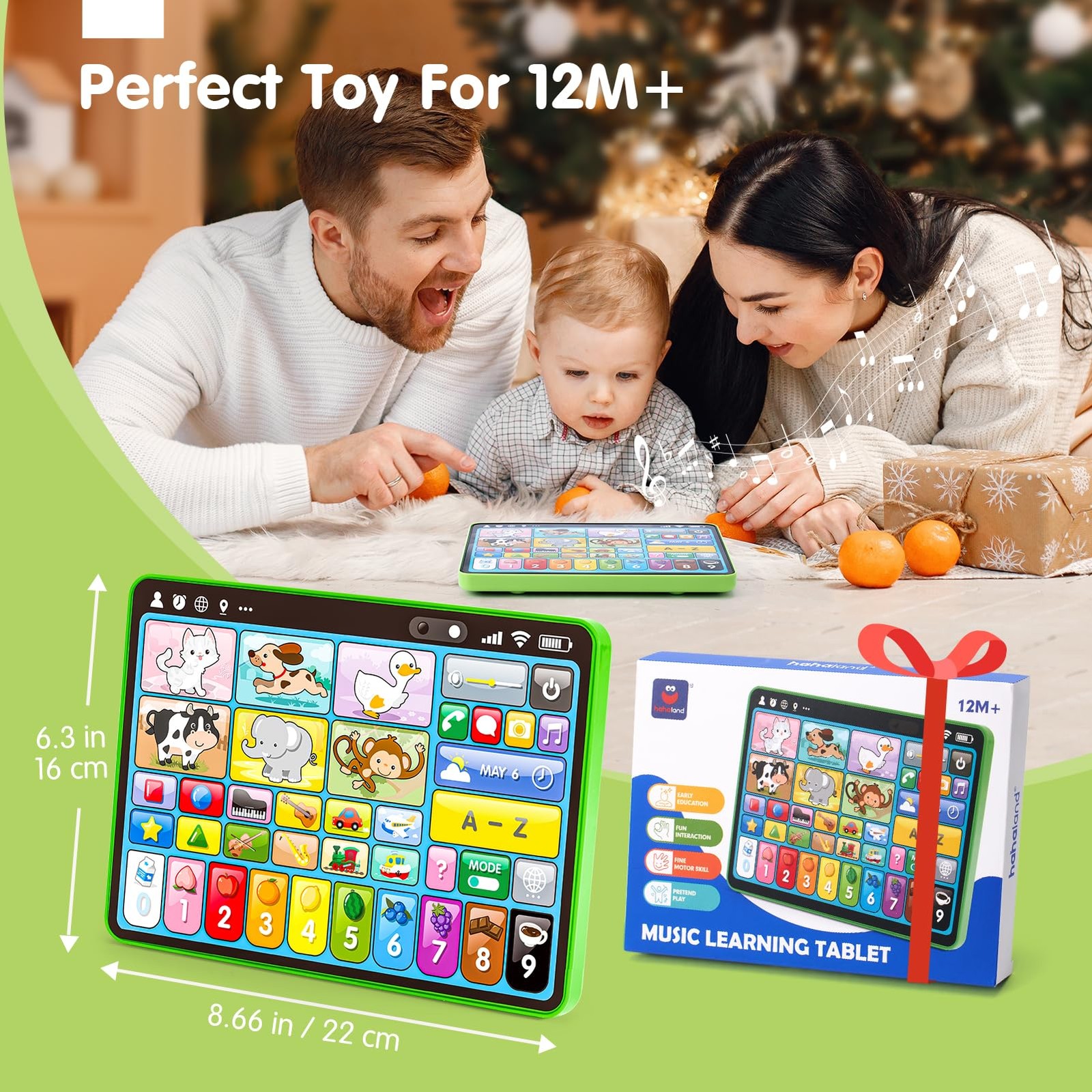 Educational Tablet Learning Pad Electronic Interactive Toy for Kids Toddlers