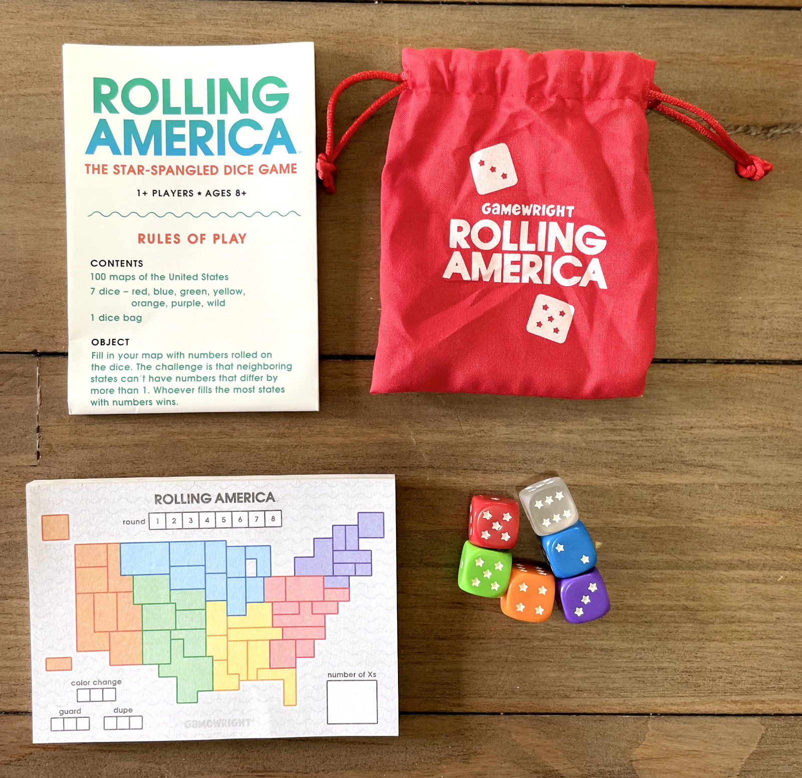 United States & Presidents Home School Bundle Includes Rolling America Game
