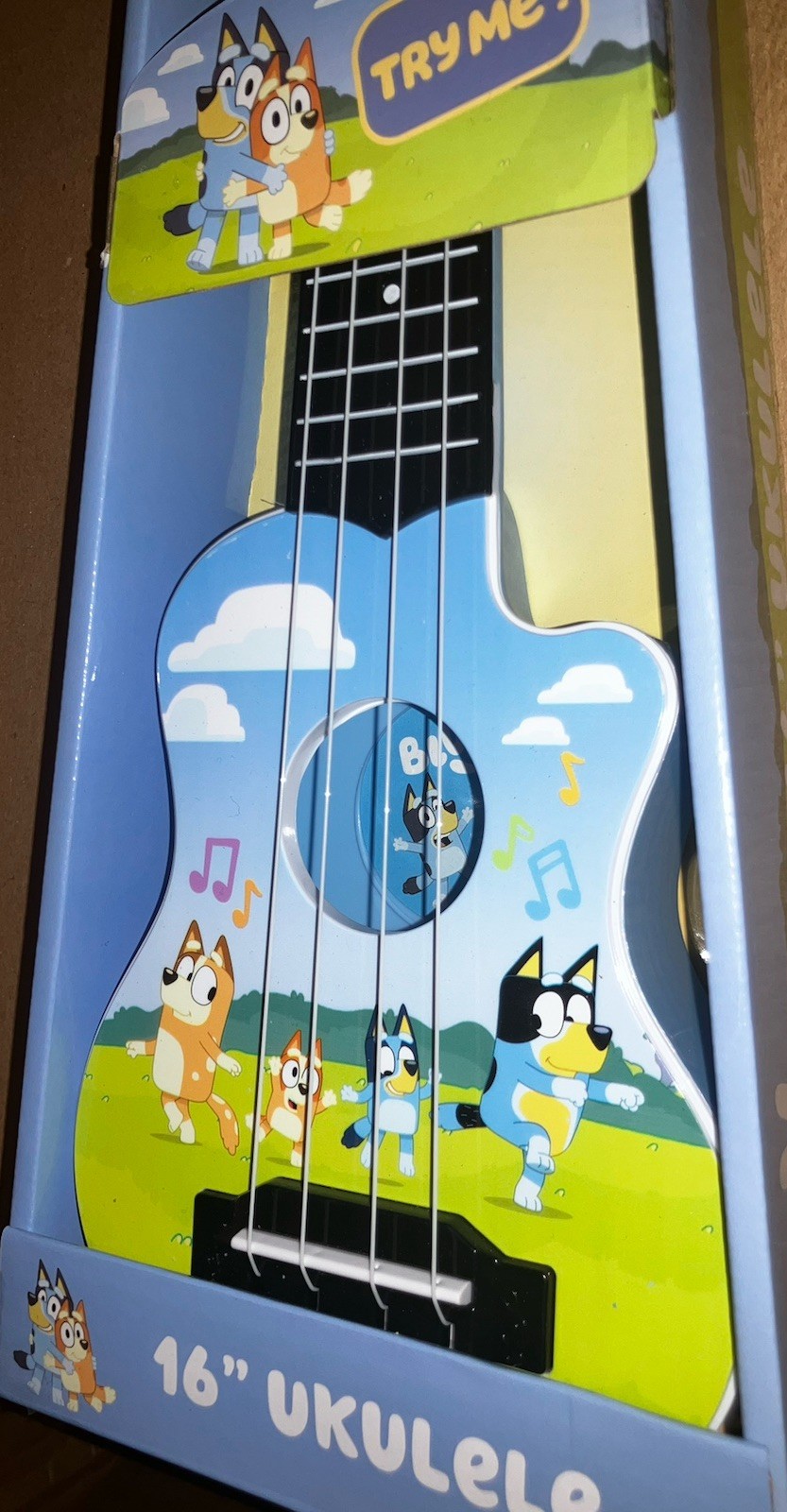 Ludo Studio BBC Studios Bluey 16” Ukulele Guitar KS0425 Heeler Family Music Toy