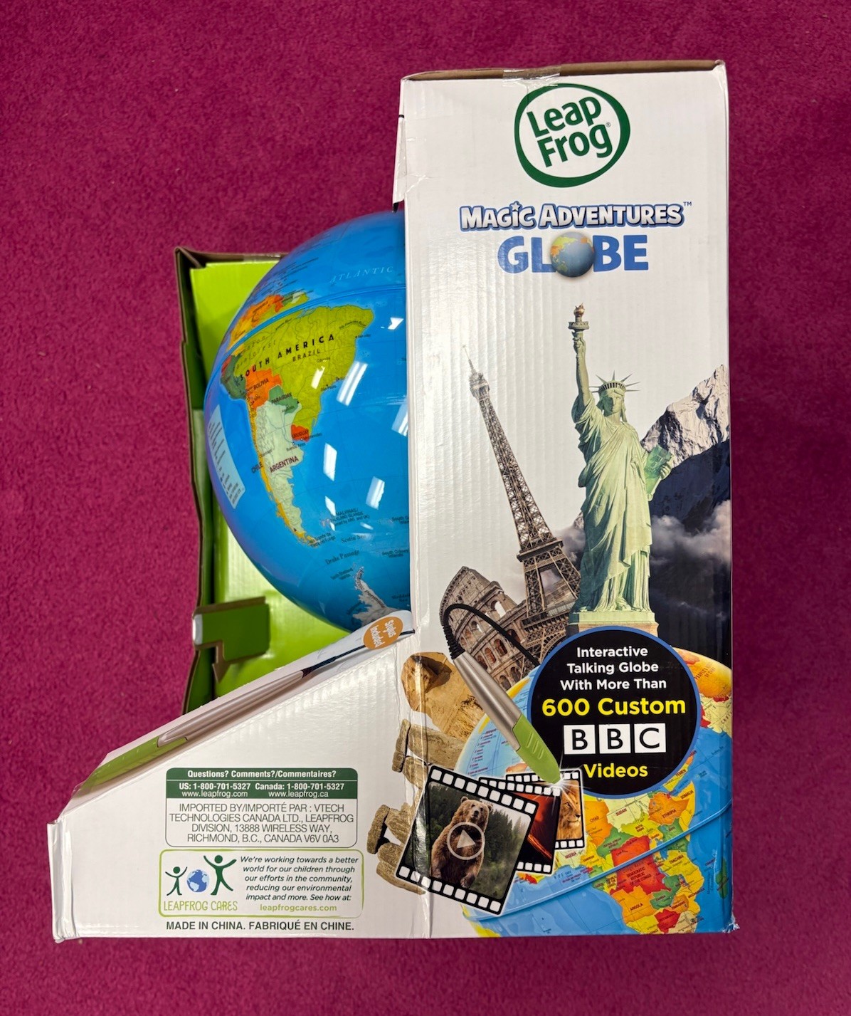 LeapFrog Magic Adventures Globe Interactive Learning System with Stylus