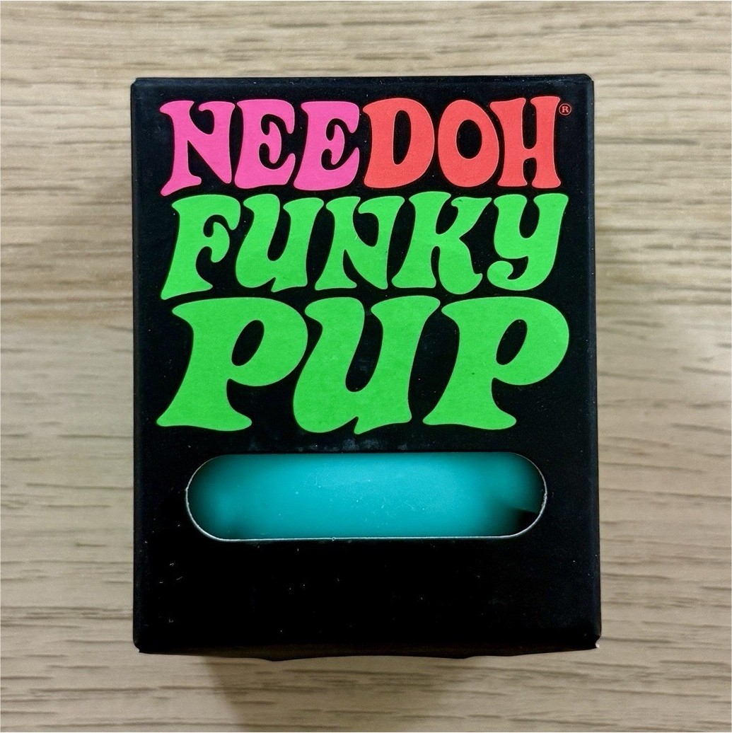 Needoh Funky Pup Blue Squeeze Toy Ages 3+ 3-11 Years – Authentic