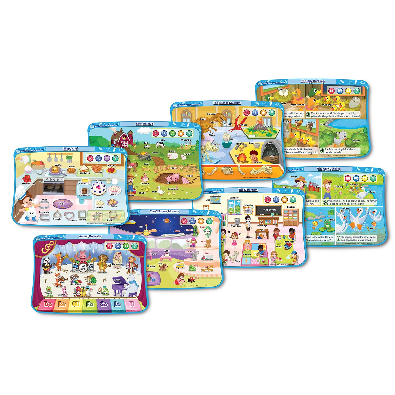 VTech Touch and Learn Activity Desk 2.3″ x 2″ x 0.3″, Get Ready for Preschool
