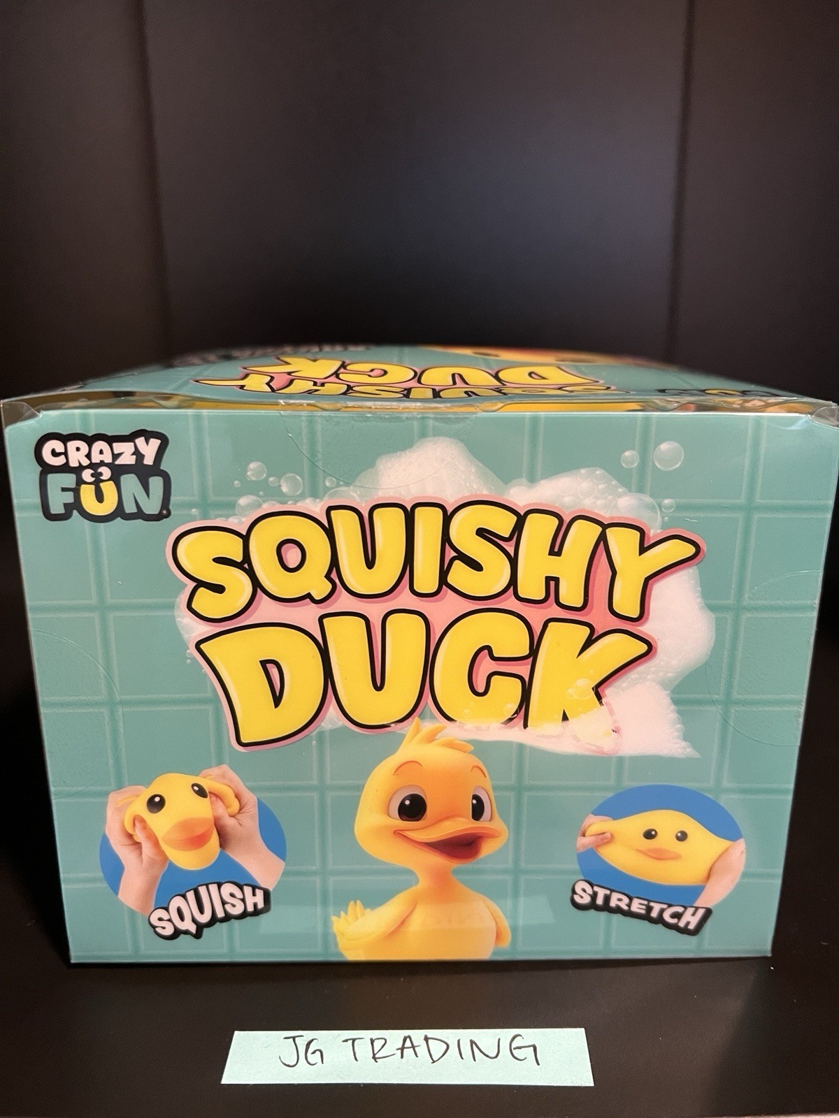 Crazy Fun Duck Squishy Squeeze Toy JUMBO Yellow (VIRAL) 1 Count