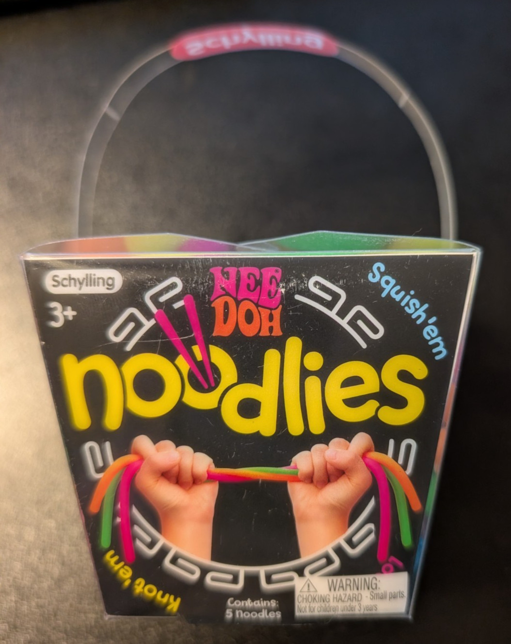 NeeDoh Noodlies Sensory Fidget Toy, RARE Nee Doh Stretchy Noodles 5 Colors USA