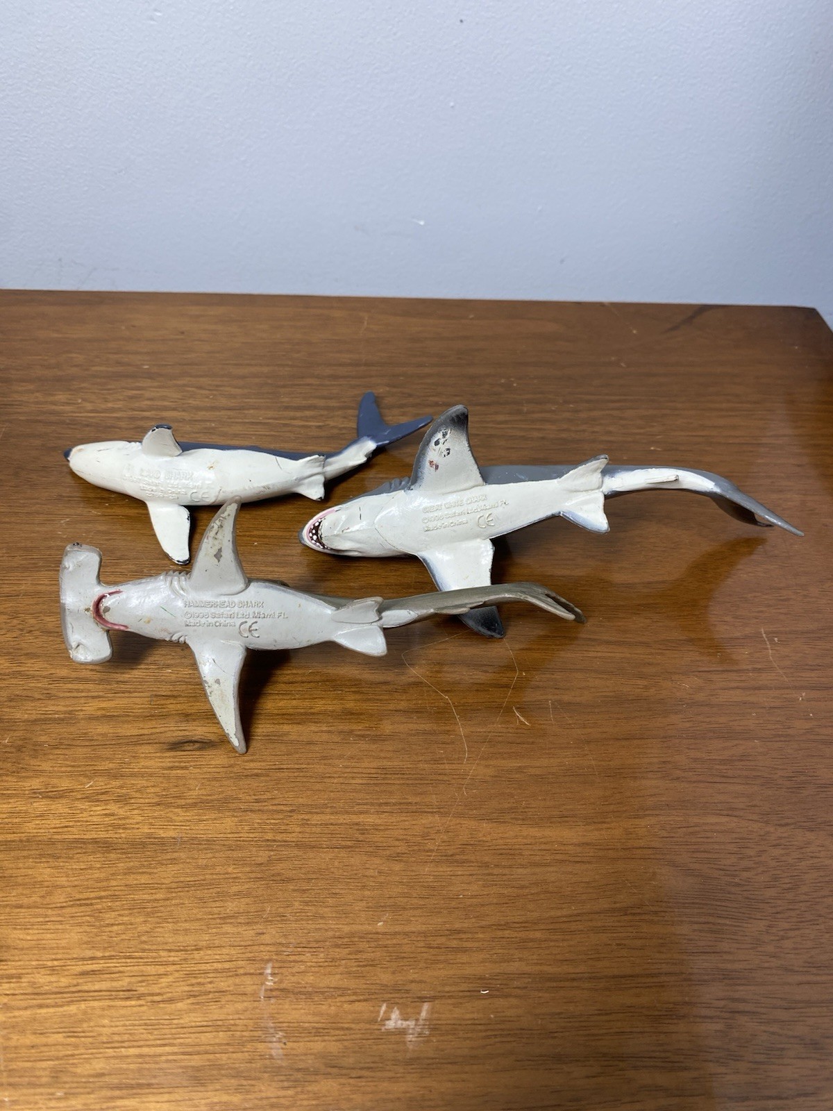1990s Safari Shark Collection Greet White, Hammerhead, Mako Shark