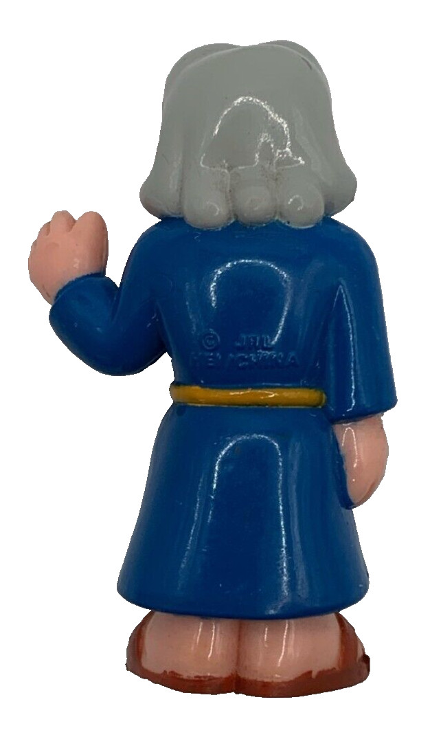 Noahs Ark Beginners Bible Mrs Noah Plastic Toy Figure Blue Dress 2.5 Inches