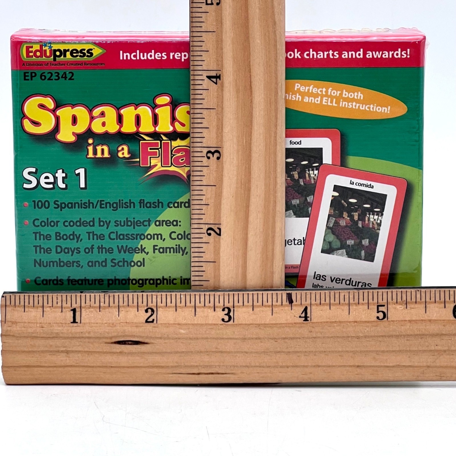 Spanish In A Flash Set 1 with 100 Flashcards Ages 5+ Edupress For Teachers NEW
