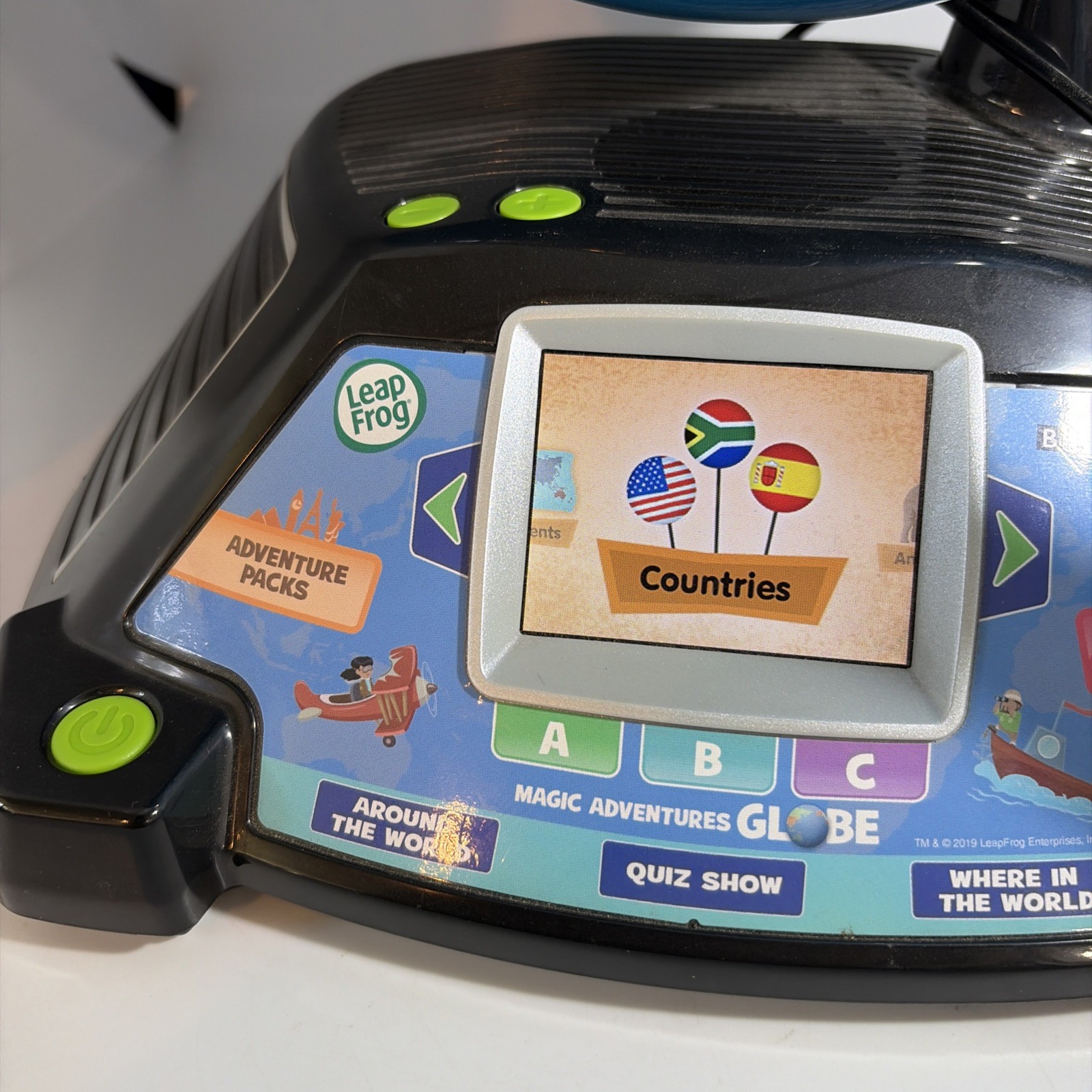 LeapFrog Magic Adventures Globe 10″ BBC Videos Interactive Tested Works Great