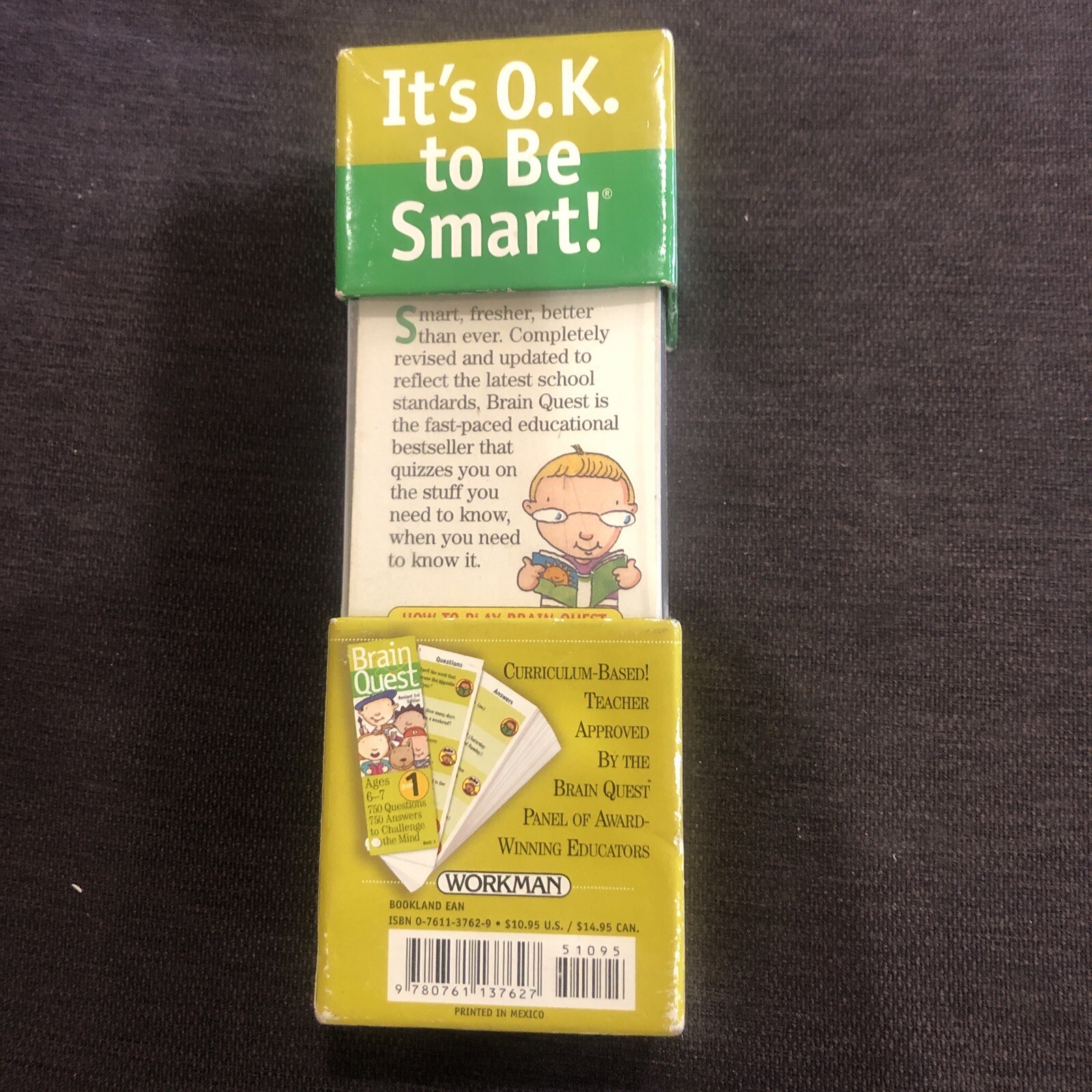 Brain Quest Grade 1 Age (6-7) 3rd Edit. Set of 2. Pre-Owned (M)