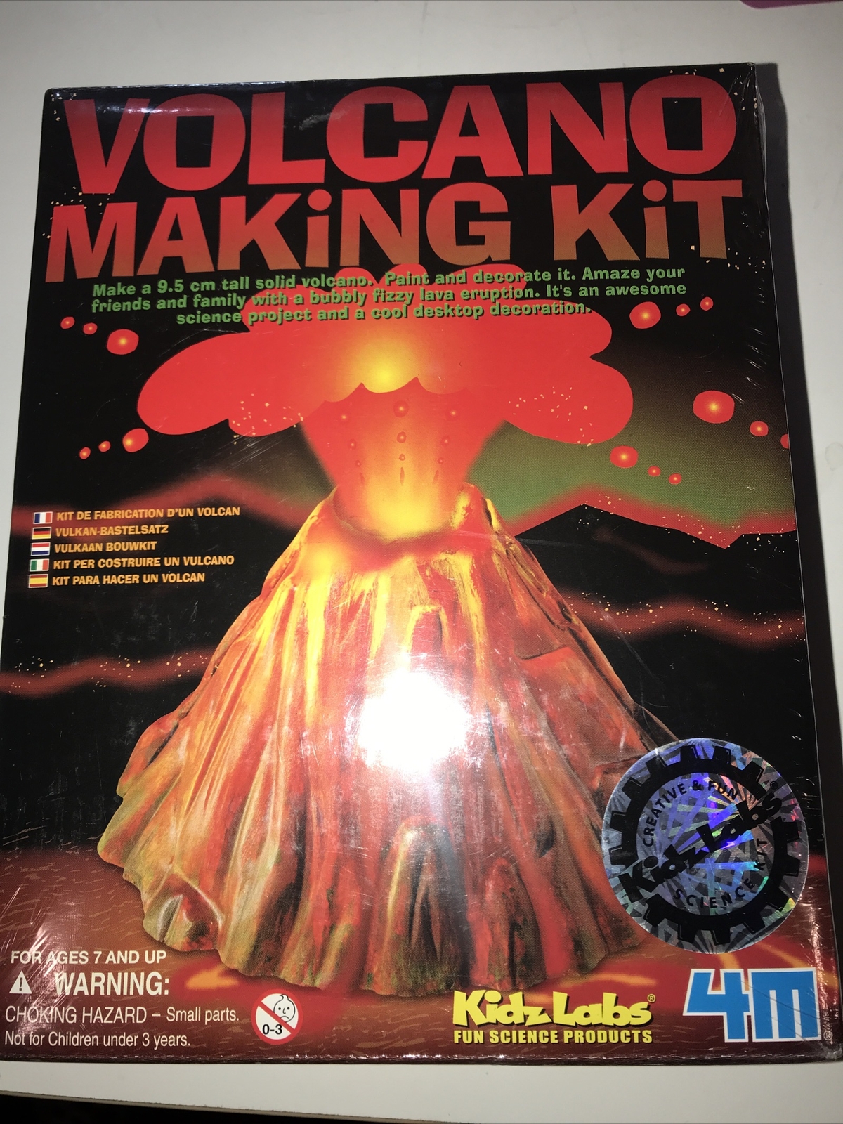 4M Kidz Labs Volcano Making Kit DIY Geology Chemistry Lab Gift for Kids & Teens